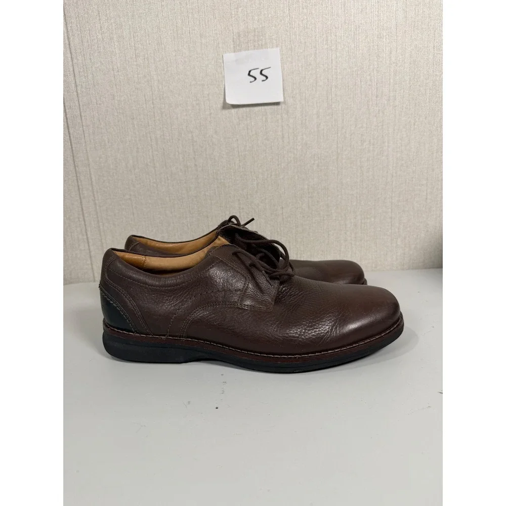 Rockport Mens V81871 TruTech Brown Leather Oxford Shoes Size 9 M